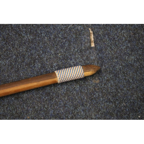 435 - Amboyna wood ethnographic cane.