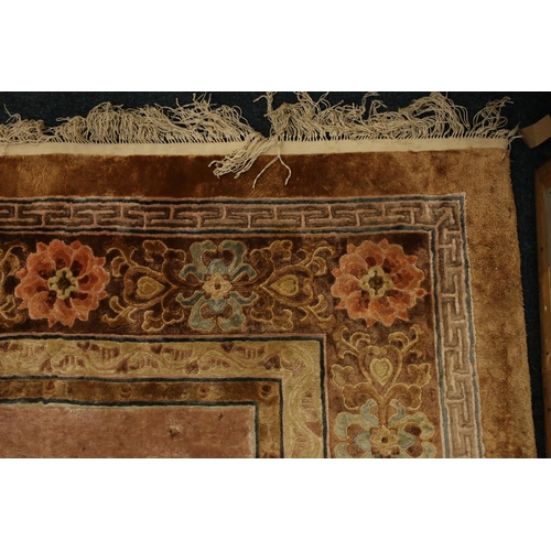 684 - Large Chinese wash wool carpet, 364cm x 271cm.