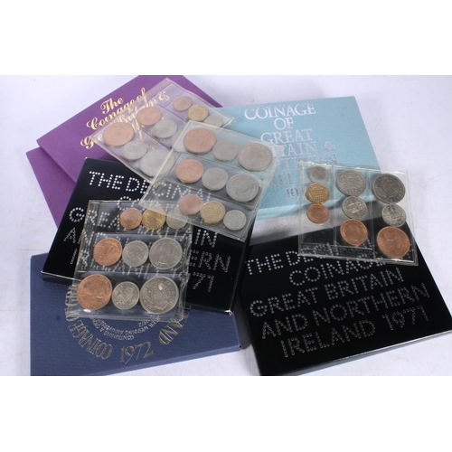 488 - Royal Mint British BU coin year sets to include 1953 x4, 1971 x2, 1972, 1979 x2 and 1980 x2.