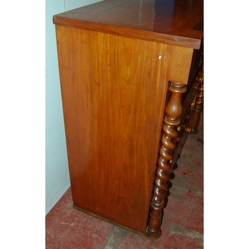 439 - Victorian Scottish mahogany chest of drawers, with assorted drawers above three long graduated drawe... 