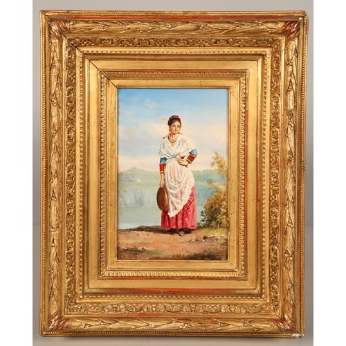 468 - John Gadspy Chapman (1808-1890)Pair of gilt framed oils on board, signed and dated 1878,1879,