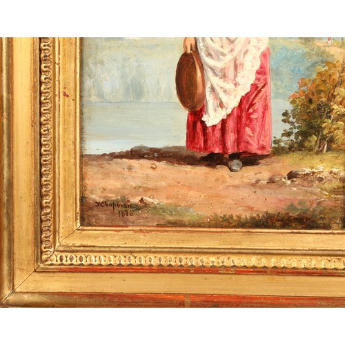 468 - John Gadspy Chapman (1808-1890)Pair of gilt framed oils on board, signed and dated 1878,1879,