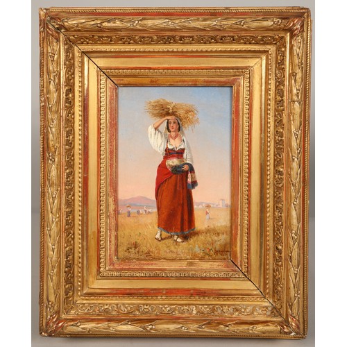 468 - John Gadspy Chapman (1808-1890)Pair of gilt framed oils on board, signed and dated 1878,1879,