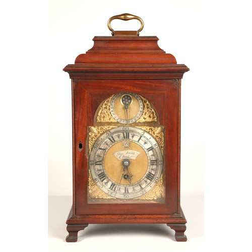 283 - 18th century Joseph Smith of Chester Mahogany bracket clock, 48 cm high