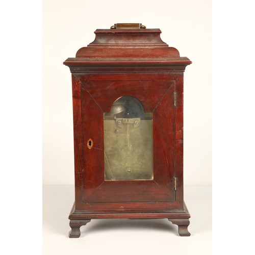 283 - 18th century Joseph Smith of Chester Mahogany bracket clock, 48 cm high