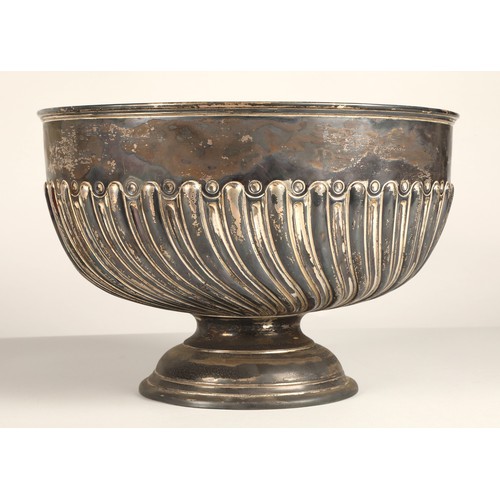 178 - Large Silver Walker & Hall Presentation bowl, assay marked Sheffield 1901, 31 cm diameter,  with... 