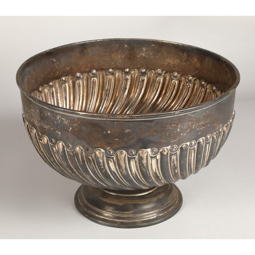 178 - Large Silver Walker & Hall Presentation bowl, assay marked Sheffield 1901, 31 cm diameter,  with... 