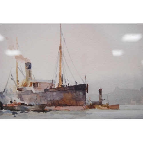 380 - Francis Leke (British, 20th Century)Placid WatersSigned, watercolour, 25cm x 35.5cm.... 