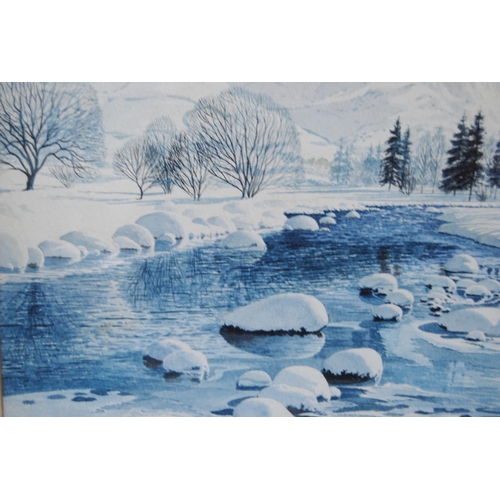 388 - T Leslie Hawkes (British, 20th Century)Winter - 82Signed and dated '82, watercolour, 33.5cm x 42.5cm... 