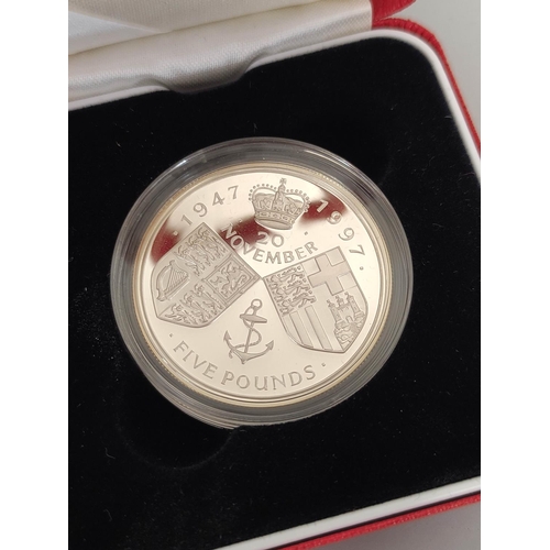 337 - Silver proof coins to include two 1997 Royal Mint Golden Wedding Anniversary sterling silver proof £... 