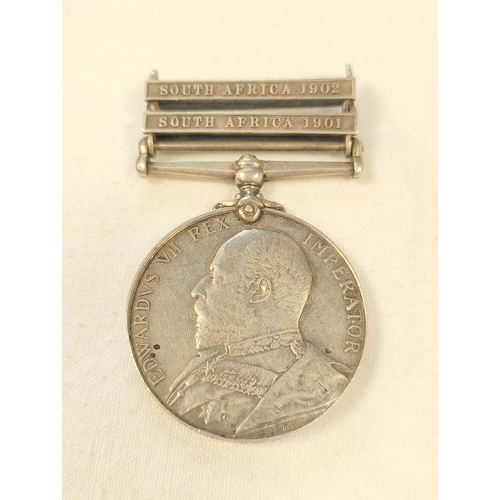 363 - 1902 King's South Africa Medal awarded to C.Sutherland (re-engraved) 2nd Battalion King's Own Scotti... 