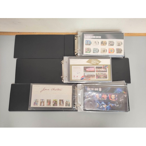 401 - Three albums of c2010s British mint presentation packs postage stamp sets comprising of 195 first cl... 