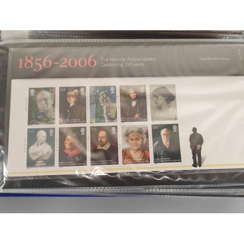 403 - Two albums of c2000s British mint presentation packs postage stamp sets comprising of 122 first clas... 