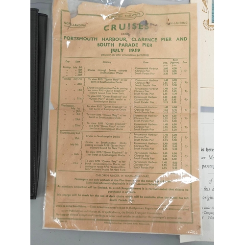 453 - Cunard QE2 Interest. Collection of ephemera relating to the Queen Elizabeth II cruise liner to inclu... 