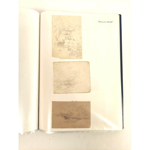 235 - William James Blacklock.A collection of approx. 100 sketches & drawings, mainly pencil, various ... 