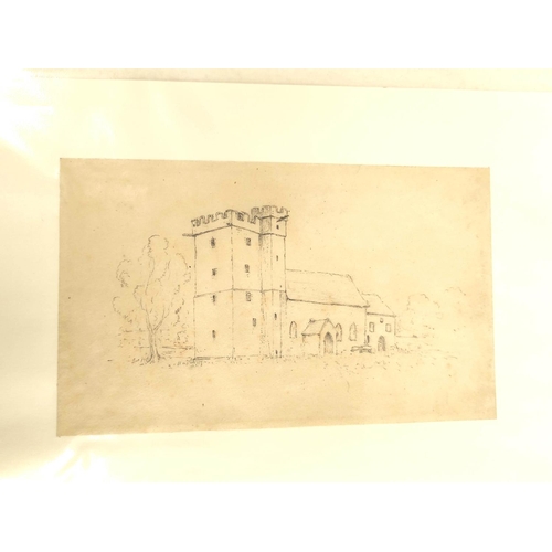 239 - William James Blacklock.A collection of approx. 44 sketches & drawings, mainly pencil, 13cm x 22... 