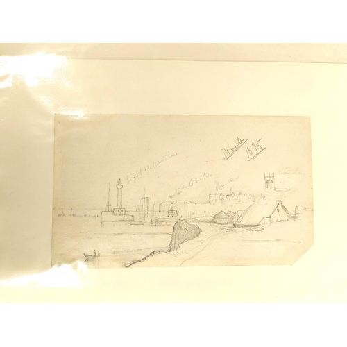 239 - William James Blacklock.A collection of approx. 44 sketches & drawings, mainly pencil, 13cm x 22... 