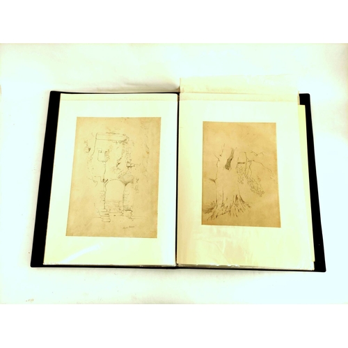 240 - William James Blacklock.A collection of approx. 30 sketches & drawings, mainly pencil, 20cm x 33... 