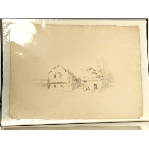 240 - William James Blacklock.A collection of approx. 30 sketches & drawings, mainly pencil, 20cm x 33... 