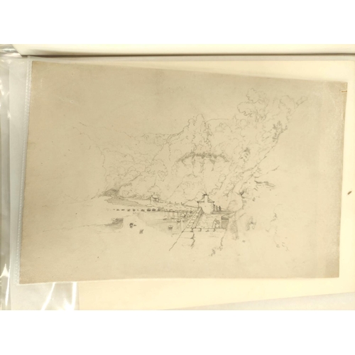 240 - William James Blacklock.A collection of approx. 30 sketches & drawings, mainly pencil, 20cm x 33... 