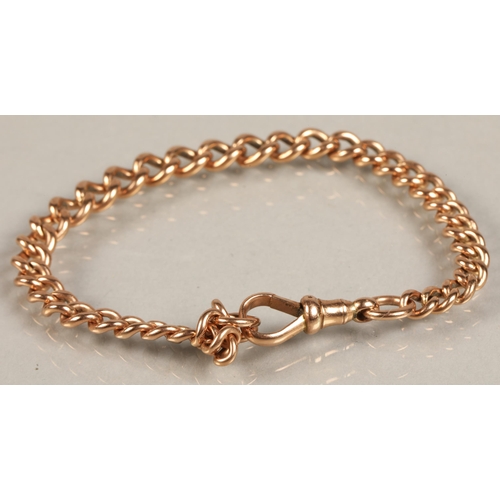 68 - 9ct rose gold twist bracelet, 21.3g