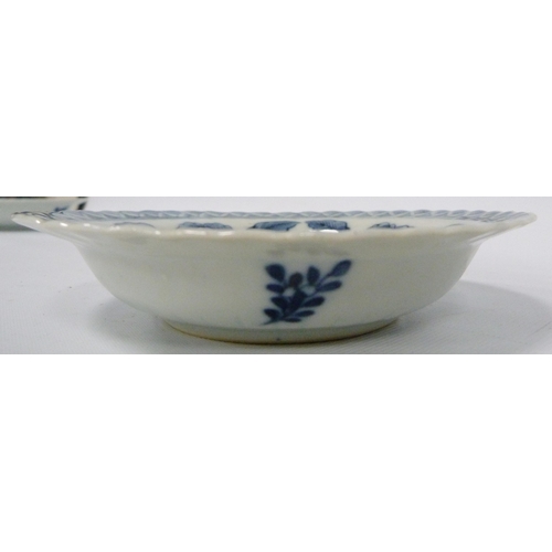 204 - Three Chinese Kraak porcelain shallow blue and white dishes (Kangxi), c. early 18th century, undergl... 