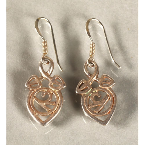 103 - Pair of silver earrings