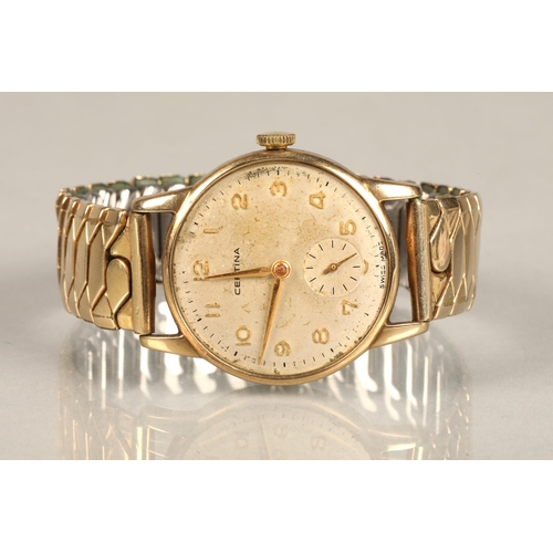 84 - Gold Certina wrist watch