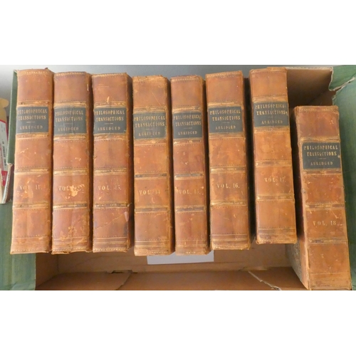 1 - ROYAL SOCIETY OF LONDON.  The Philosophical Transactions ... Abridged, with Notes & Bi... 