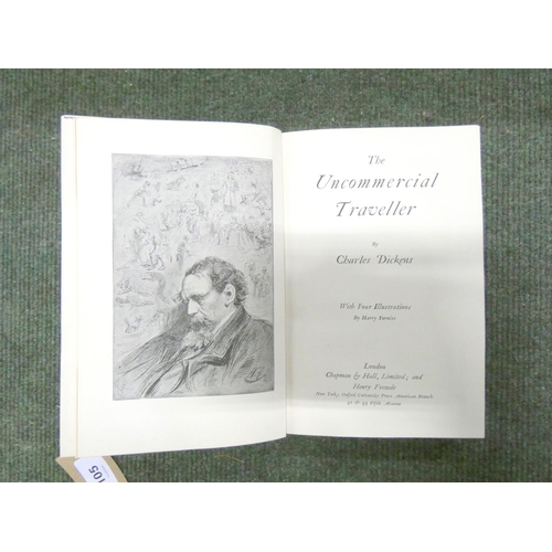 100 - DICKENS CHARLES.  The Fireside Dickens. 16 vols. only. Illus. by Cruikshank, Phiz etc. Attractive gr... 