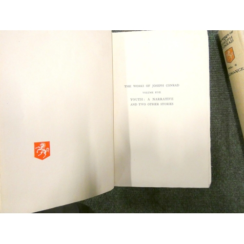 110 - CONRAD JOSEPH.  The Works.  Ltd. ed. 131/780 signed by Joseph Conrad. Vols. 1 to 19. Lge. paper 8vo.... 