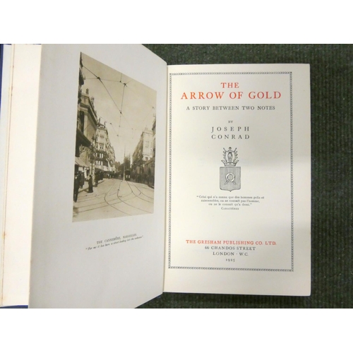 111 - CONRAD JOSEPH.  The Medallion Edition of The Works. 6 vols. only. Frontis. Orig. dark blue... 