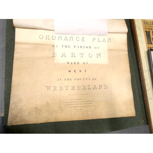 114 - ORDNANCE SURVEY.  Ordnance Plan of the Parish of Barton Ward of West in the County of Westmorla... 