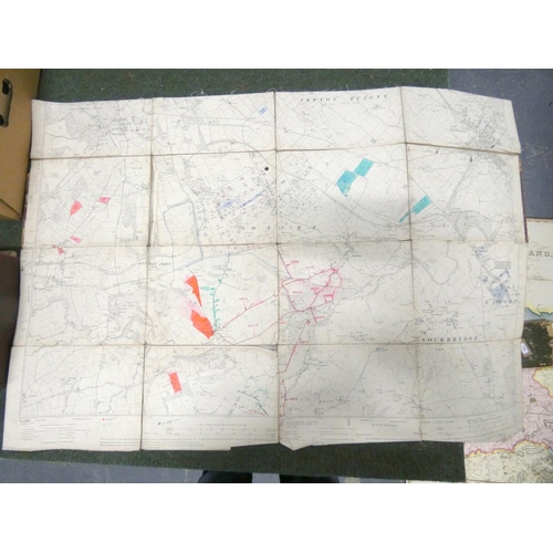 115 - ORDNANCE SURVEY.  Cumberland, Westmorland & Parts of Yorkshire. A collection of approx. 50 old f... 