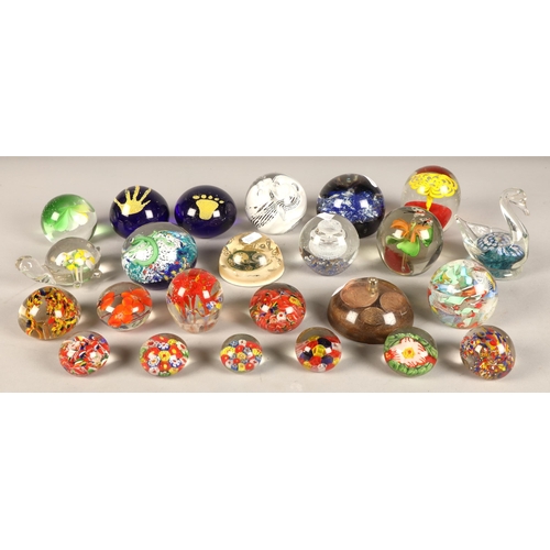 243 - Assortment of glass paperweights