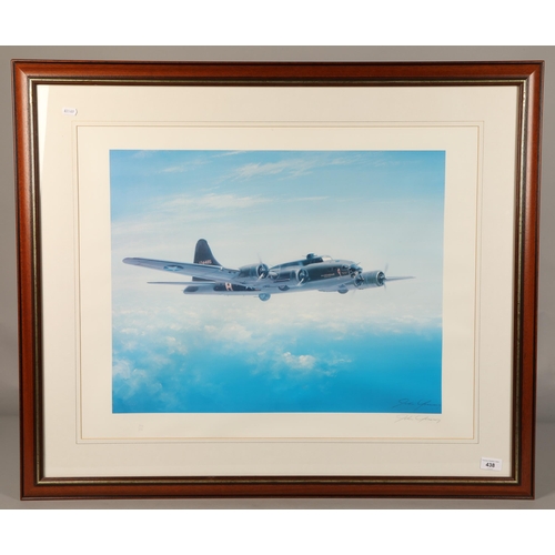 438 - John Young, 'Memphis Belle', signed print, no. 904/950, 80 x 95cm (framed)