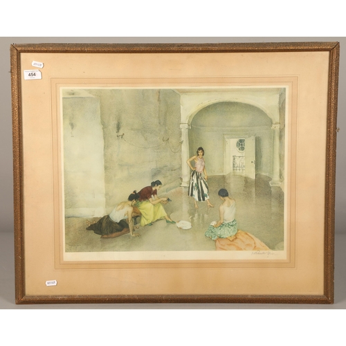 454 - Two pictures including signed Russell Flint print