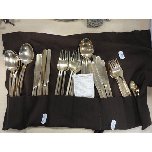 44 - Collection of EP souvenir spoons in glazed wall display case, miscellaneous EP and plate to include ... 