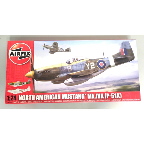 94 - Airfix. Boxed 1:24 scale North American Mustang Mk.IV.A (P-51K). Kit no. A14003A. Complete and compo... 