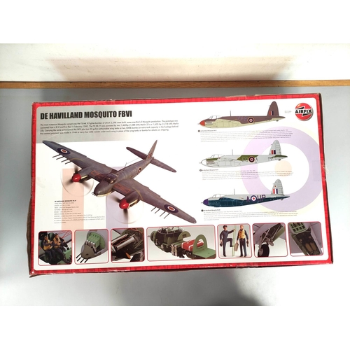 96 - Airfix. Boxed 1:24 scale De Havilland Mosquito FB.VI model. Kit no. A25001A. Complete and components... 