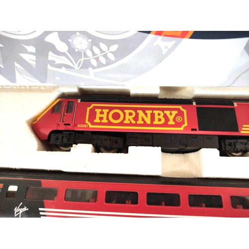 215 - Hornby Railways. Boxed 00 gauge No.3015 Great North Eastern Railway Virgin InterCity train set R964.... 