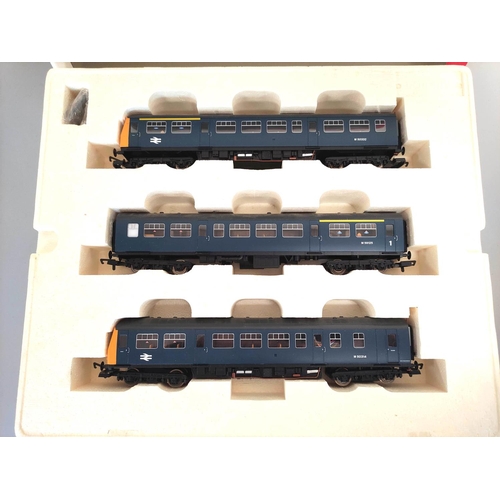 217 - Hornby Railways. Boxed Hornby BR Class 101 3-Car DMU train pack DCC ready. R2579A. Complete but lack... 