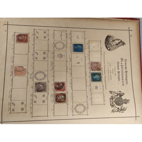 407 - Album of World and Commonwealth postage stamps to include an 1850 Belgium 20c stamp, British imperfo... 