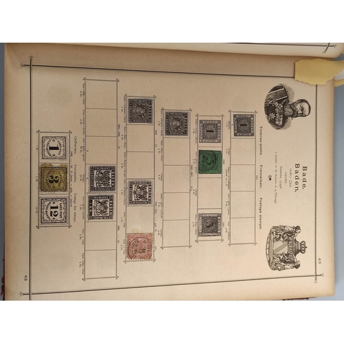 407 - Album of World and Commonwealth postage stamps to include an 1850 Belgium 20c stamp, British imperfo... 