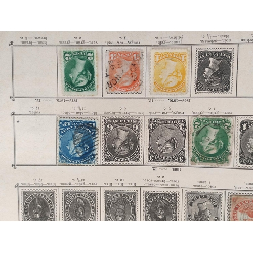 407 - Album of World and Commonwealth postage stamps to include an 1850 Belgium 20c stamp, British imperfo... 