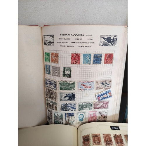 408 - Four stamp albums comprising of Commonwealth and World issues to include an imperforated two penny b... 