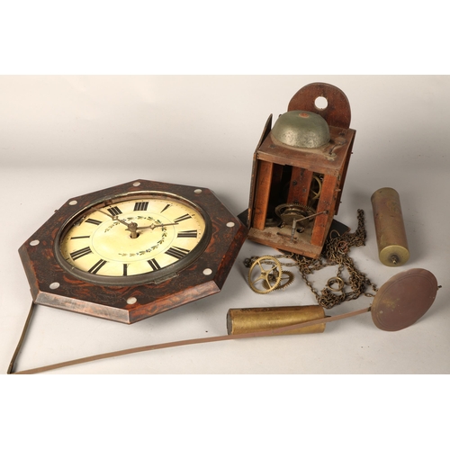 316 - Vintage wall clock (disassembled)