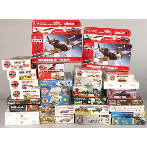 352 - Box of assorted Airfix/Revell scale model kits