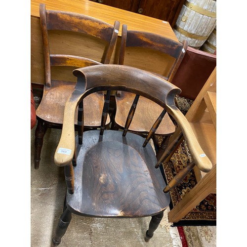 569 - Three vintage chairs