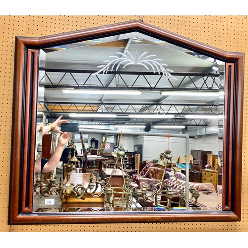 440 - Framed mirror, 80cm x 85cm (90cm x 103cm)